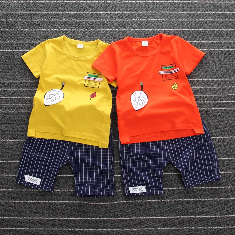 Одежда для маленьких мальчиков летний детский комплект одежды спортивный костюм