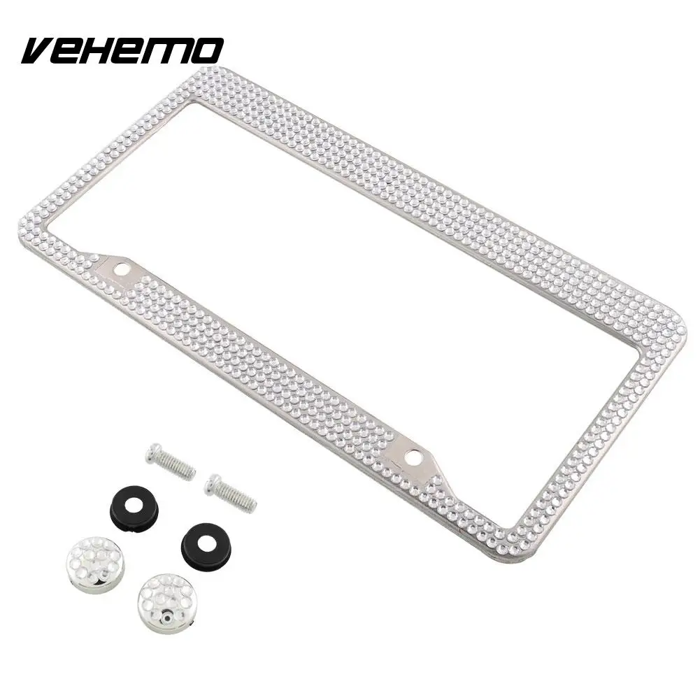 Universal Steel Luxury License Plate Frame White Bling Glitter Crystal RhineStone License Frames Plate
Universal Steel Luxury License Plate Frame White Bling Glitter Crystal RhineStone License Frames Plate