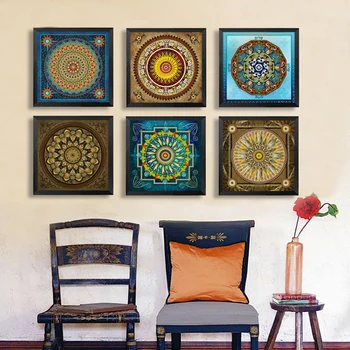 Mandala Ornament Thangka Yoga Canvas Painting Vintage Print Poster Art Canvas Painting Wall Pictures Living Room Decor No Frame
Mandala Ornament Thangka Yoga Canvas Painting Vintage Print Poster Art Canvas Painting Wall Pictures Living Room Decor No Frame