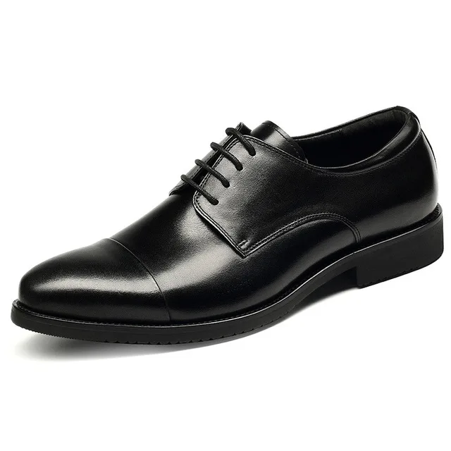 Solid Genuine Leather Gentleman Dress Shoes Quality Breathable Business Men Shoes Round Toe Lace UP Men's Flats Shoes Z334 
Solid Genuine Leather Gentleman Dress Shoes Quality Breathable Business Men Shoes Round Toe Lace UP Men's Flats Shoes Z334