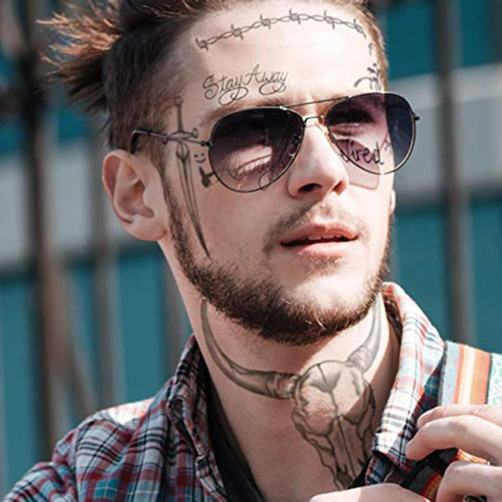 2019 New Post Malone Face Tattoo Sticker Halloween Face Sticker Waterproof Tattoo Sticker tool
2019 New Post Malone Face Tattoo Sticker Halloween Face Sticker Waterproof Tattoo Sticker tool