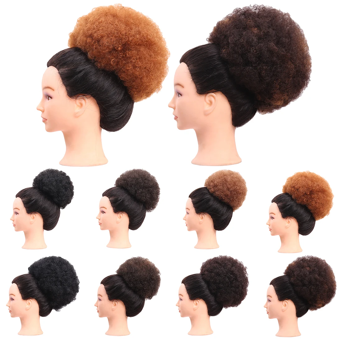 High Puff Drawstring Short Afro Kinky Curly Pony Tail Clip in on Synthetic Curly Hair Bun Made of Kanekalon
High Puff Drawstring Short Afro Kinky Curly Pony Tail Clip in on Synthetic Curly Hair Bun Made of Kanekalon