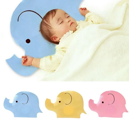 Фото Newborn Baby Shaping Pillow Soft Velvet Fabric Cartoon Stereotypes elephant Cute Neck Protection born Sleep Bedding | Мать и ребенок