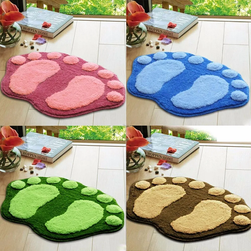 1 pc 58.5 x 38.5cm Non-slip Footprints Big Feet Bathroom Carpet Flocking Water Absorption Door Mats Pad Rug Household Floor Mat
1 pc 58.5 x 38.5cm Non-slip Footprints Big Feet Bathroom Carpet Flocking Water Absorption Door Mats Pad Rug Household Floor Mat