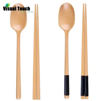 Visual Touch Wood Wooden Chopsticks Set and Spoon Set Portable Dinnerware Flatware Tableware Japanese Style Reusable 
Visual Touch Wood Wooden Chopsticks Set and Spoon Set Portable Dinnerware Flatware Tableware Japanese Style Reusable