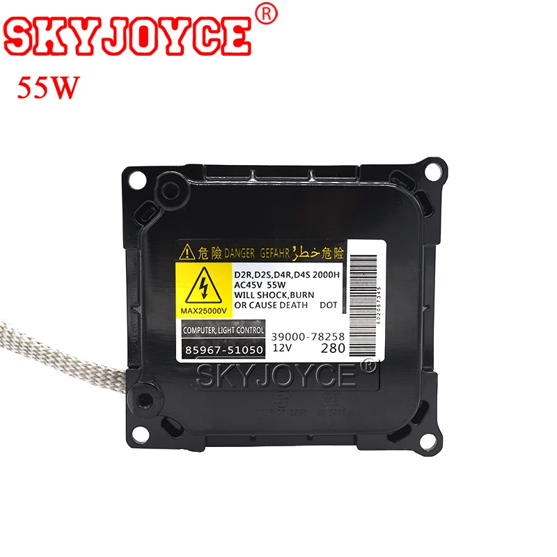 SKYJOYCE 55W D2S D4S HID Xenon Ballast hid Control Unit AC Ballast DDLT003 KDLT003 85967-51050 85967-51040 For d2r d4r hid bulb 
SKYJOYCE 55W D2S D4S HID Xenon Ballast hid Control Unit AC Ballast DDLT003 KDLT003 85967-51050 85967-51040 For d2r d4r hid bulb