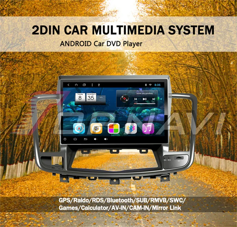 car dvd gps android For Nissan Teana 2009