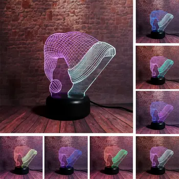 Santa Cap Flash Model 3D Desk Nightlight LED Mixed Color Light Xmas Christmas Hat Light-up Toys for Christmas gift
Santa Cap Flash Model 3D Desk Nightlight LED Mixed Color Light Xmas Christmas Hat Light-up Toys for Christmas gift
