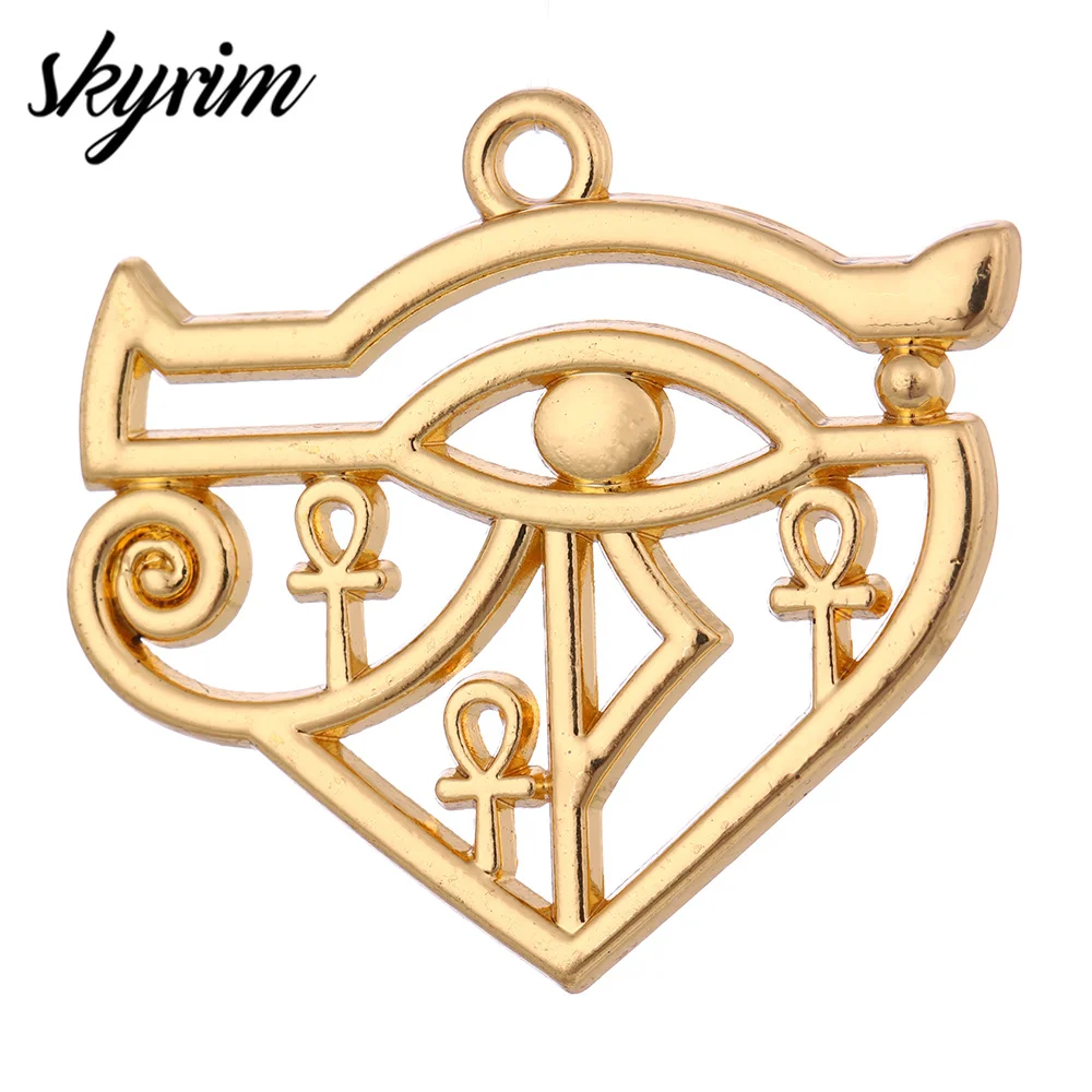 Skyrim 10Pcs DIY Hieroglyph Charm Pendants for Jewelry Making Accessories Luxury Religious Dangle Egyptian Eye of Horus Pendant
Skyrim 10Pcs DIY Hieroglyph Charm Pendants for Jewelry Making Accessories Luxury Religious Dangle Egyptian Eye of Horus Pendant