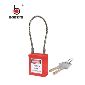 Industrial safety padlock Shutdown and maintenance Energy isolation Stainless steel cable padlock 150MM BD-G41
Industrial safety padlock Shutdown and maintenance Energy isolation Stainless steel cable padlock 150MM BD-G41