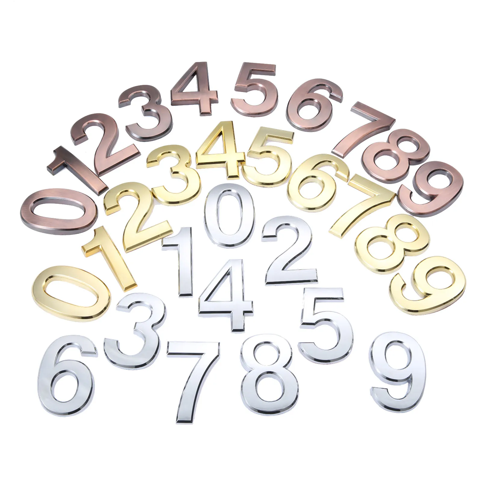 Plastic Numeral Door Plaque House Sign Plating Gate 70mm 0 to 9 ABS Plastic Bronze/Gold/Silver Home Hotel Door Number
Plastic Numeral Door Plaque House Sign Plating Gate 70mm 0 to 9 ABS Plastic Bronze/Gold/Silver Home Hotel Door Number
