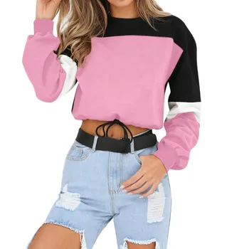 2019 Casual Pullover Tops Winter Women Warm Sweatshirts Women's Long Sleeve Patchwork O Neck Sweatshirt
2019 Casual Pullover Tops Winter Women Warm Sweatshirts Women's Long Sleeve Patchwork O Neck Sweatshirt