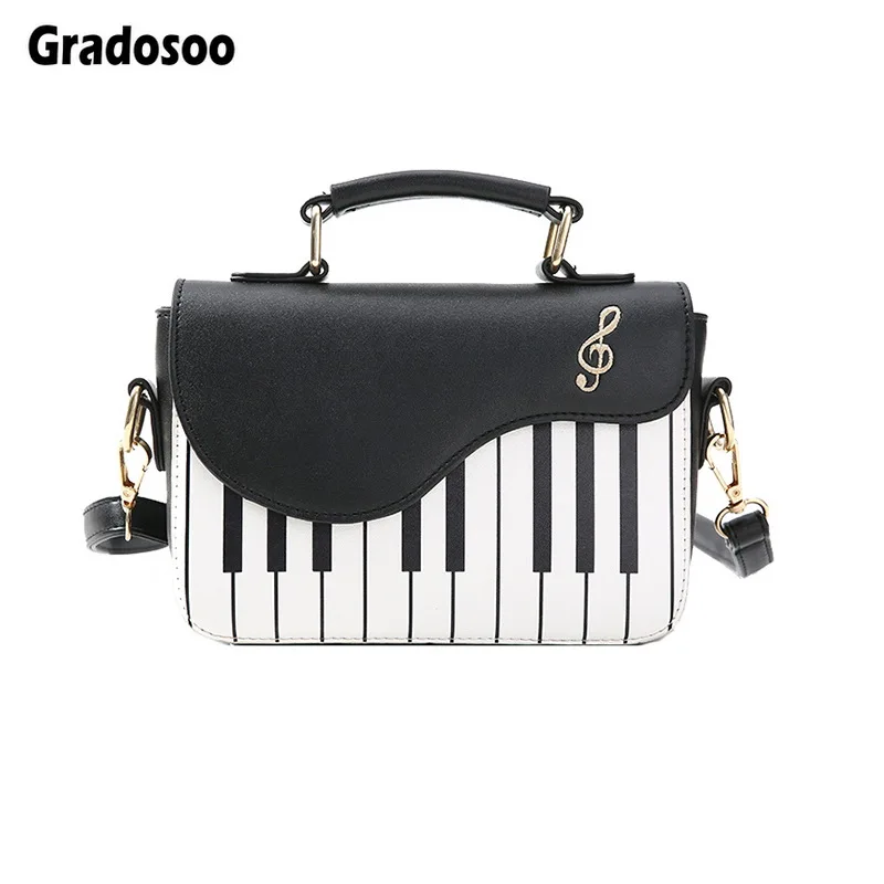 Gradosoo Piano Pattern Shoulder Bag Women Panelled Ladies Handbag Casual Crossbody Messenger Bag Female Women Pouch Tote LBF568
Gradosoo Piano Pattern Shoulder Bag Women Panelled Ladies Handbag Casual Crossbody Messenger Bag Female Women Pouch Tote LBF568