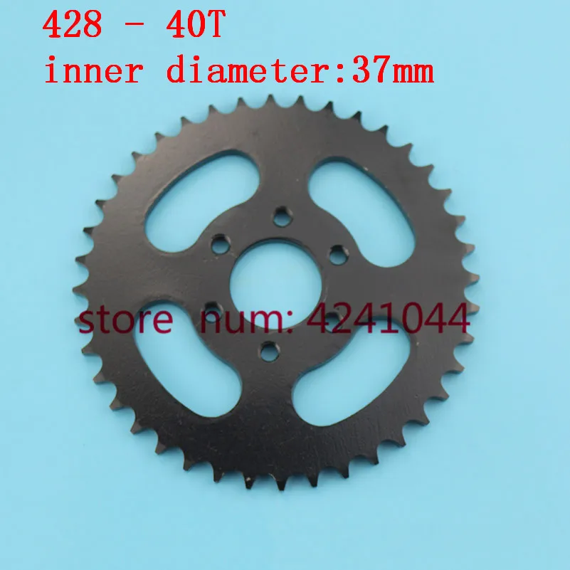 free shipping motorcycle scooter drive gear 428 big sprocket 40T tooth 37 mm 6 hole rear chain sprockets for 4 wheel ATV
free shipping motorcycle scooter drive gear 428 big sprocket 40T tooth 37 mm 6 hole rear chain sprockets for 4 wheel ATV