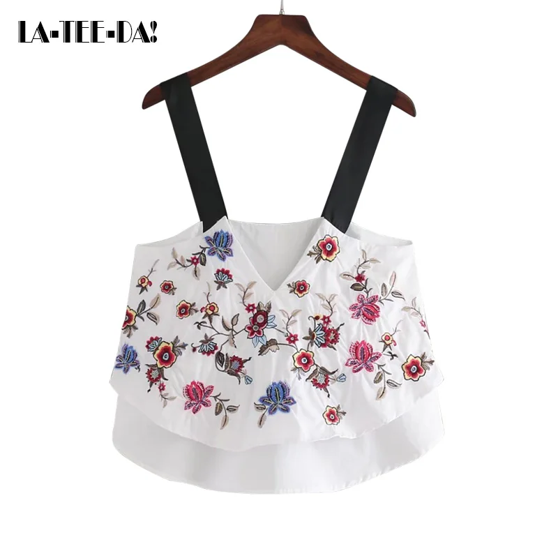 La-Tee-Da!elyq New Embroidery Crop Tops Women Floral Waistcoat Tank Tops Lady Embroidery Camisole Female Fashion Tops Strap Vest
La-Tee-Da!elyq New Embroidery Crop Tops Women Floral Waistcoat Tank Tops Lady Embroidery Camisole Female Fashion Tops Strap Vest
