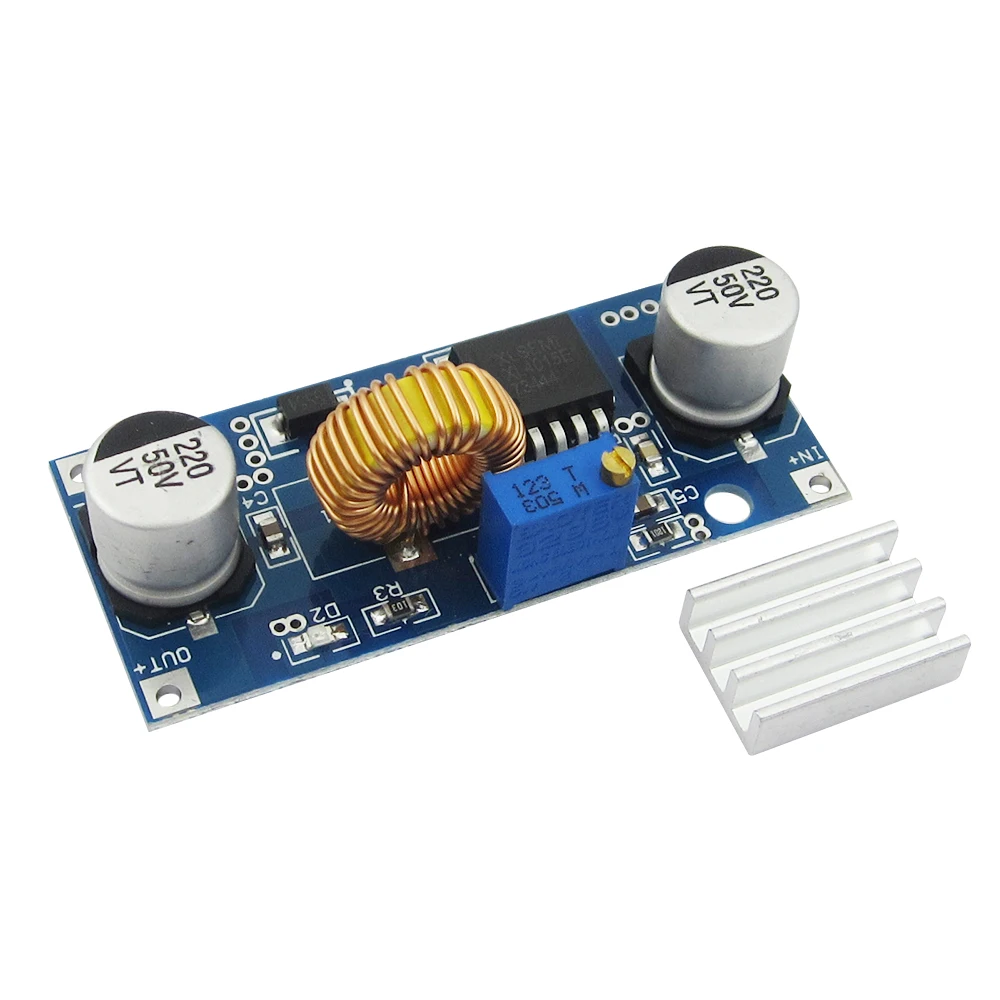 HAILANGNIAO 5A XL4015 DC-DC Step Down Регулируемый Модуль питания светодиодное литиевое зарядное