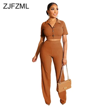 Knitted Sexy 2 Piece Matching Sets Women Festival Clothing Buttons Up Short Sleeve Crop Top+Straight Pants Two Piece Club Outfit
Knitted Sexy 2 Piece Matching Sets Women Festival Clothing Buttons Up Short Sleeve Crop Top+Straight Pants Two Piece Club Outfit