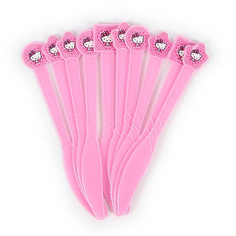 10pcs/lot Hello Kitty Party Supplies Plastics Knives Cartoon Birthday Decoration Baby Shower Theme Festival For Kids Girls Boys
10pcs/lot Hello Kitty Party Supplies Plastics Knives Cartoon Birthday Decoration Baby Shower Theme Festival For Kids Girls Boys