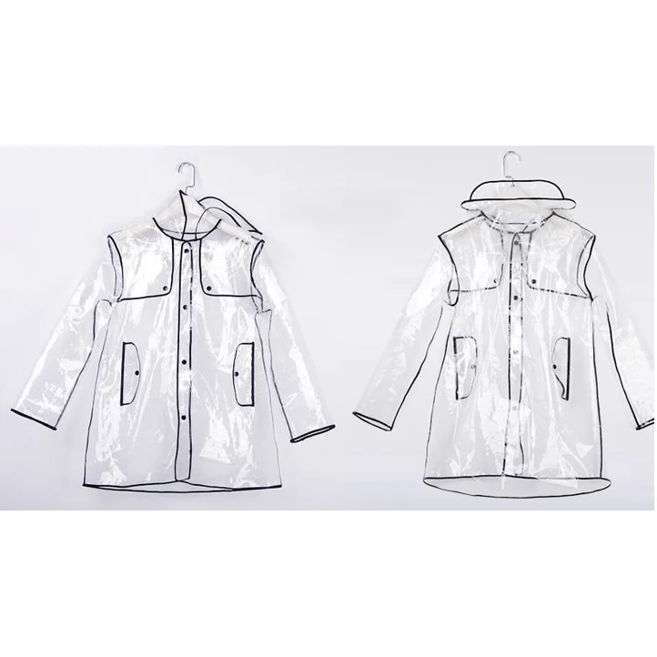 WOMEN'S TRANSPARENT EVA RAINCOAT OUTDOOR TRAVEL WATERPROOF RAIN COAT black 100cm Best Selling
WOMEN'S TRANSPARENT EVA RAINCOAT OUTDOOR TRAVEL WATERPROOF RAIN COAT black 100cm Best Selling