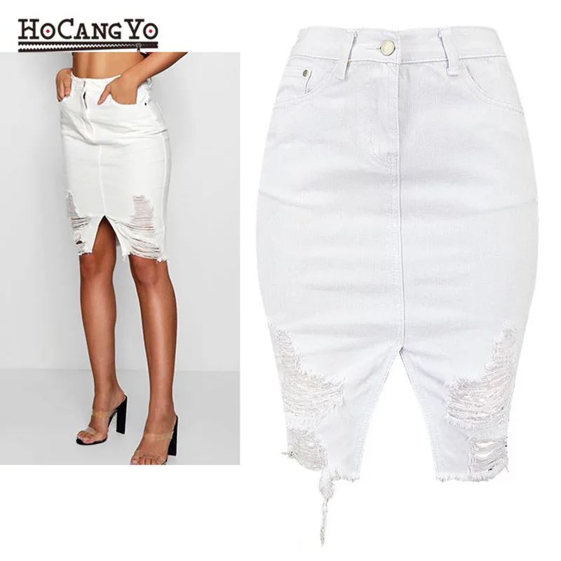 HCYO Women High Waist Skirt Hole Ripped White Denim Skirts Womens Tassels Front Slit Sexy Mini Skirt Women Cotton Denim Skirts
HCYO Women High Waist Skirt Hole Ripped White Denim Skirts Womens Tassels Front Slit Sexy Mini Skirt Women Cotton Denim Skirts