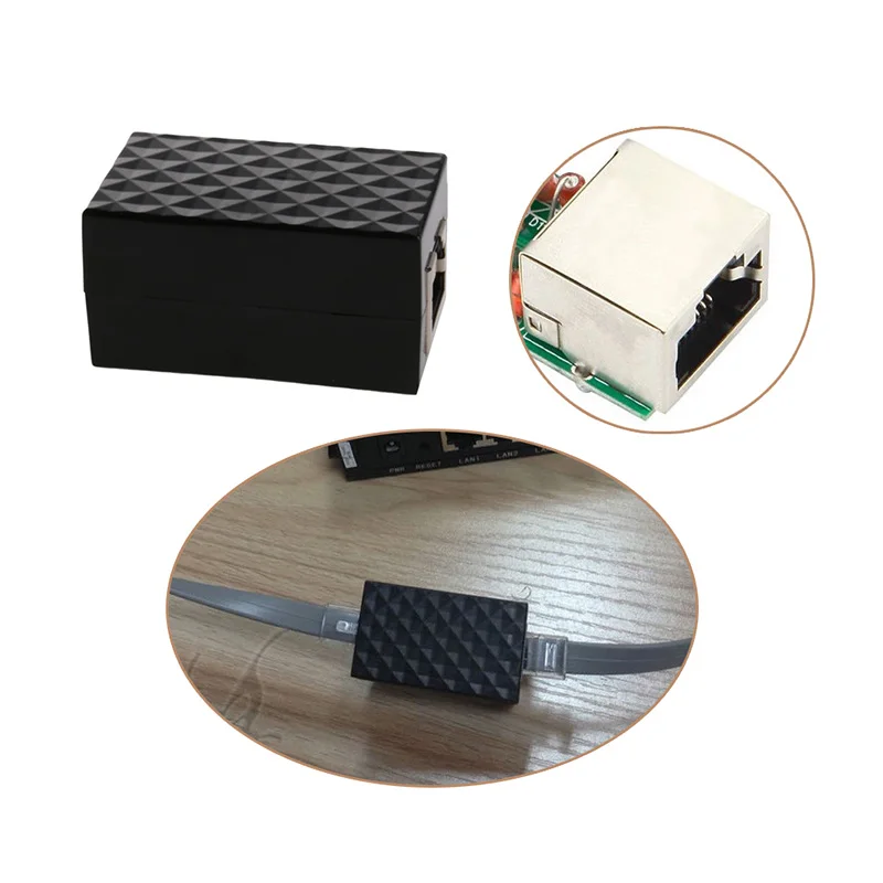 OOTDTY Shielded Aluminum Alloy Lightning Arrester RJ-45 Adapter Ethernet Surge Protector Network Protect Device
OOTDTY Shielded Aluminum Alloy Lightning Arrester RJ-45 Adapter Ethernet Surge Protector Network Protect Device