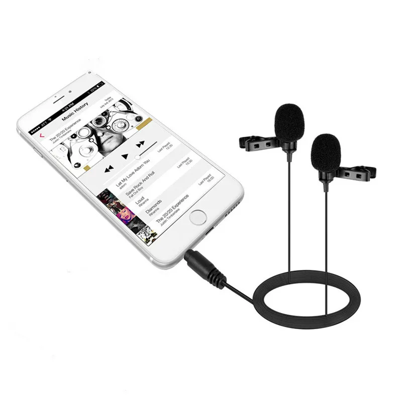 BY-LM400 Wire Omnidirectional Dual Lavalier Condenser Microphone Mic for Recording Interviews for most Android Devices
BY-LM400 Wire Omnidirectional Dual Lavalier Condenser Microphone Mic for Recording Interviews for most Android Devices