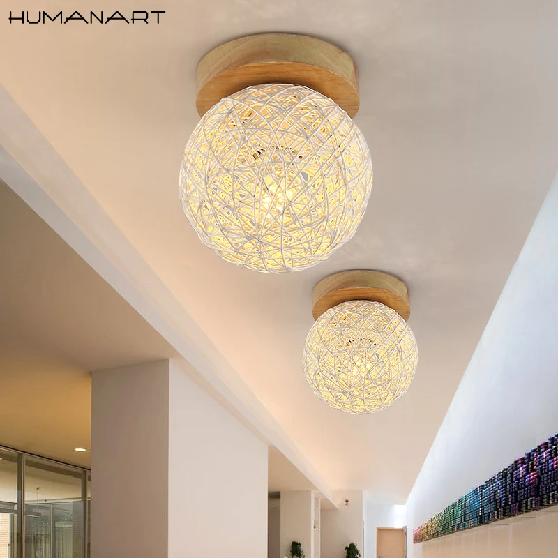 Rural style hemp ball Ceiling Lamp Wood Rattan Weave Lamps For Living Room Bedroom Balcony Ceiling Light
Rural style hemp ball Ceiling Lamp Wood Rattan Weave Lamps For Living Room Bedroom Balcony Ceiling Light