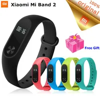 Original Xiaomi Mi Band 2 Smart Wristband Heart rate monitor With OLED Touchpad Fitness Bracelet Xiaomi Miband Mi Band2 image