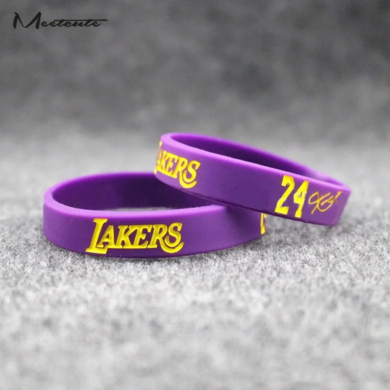 Meetcute 1 шт. популярный силиконовый браслет Kobe Bryant баскетбольная звезда резиновый