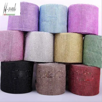 4.75 ''(20Yards) 24Rows Delicate Diamond Mesh Trim Sparkle Rhinestone Ribbon Roll Wedding Party DIY Home Decoration
4.75 ''(20Yards) 24Rows Delicate Diamond Mesh Trim Sparkle Rhinestone Ribbon Roll Wedding Party DIY Home Decoration