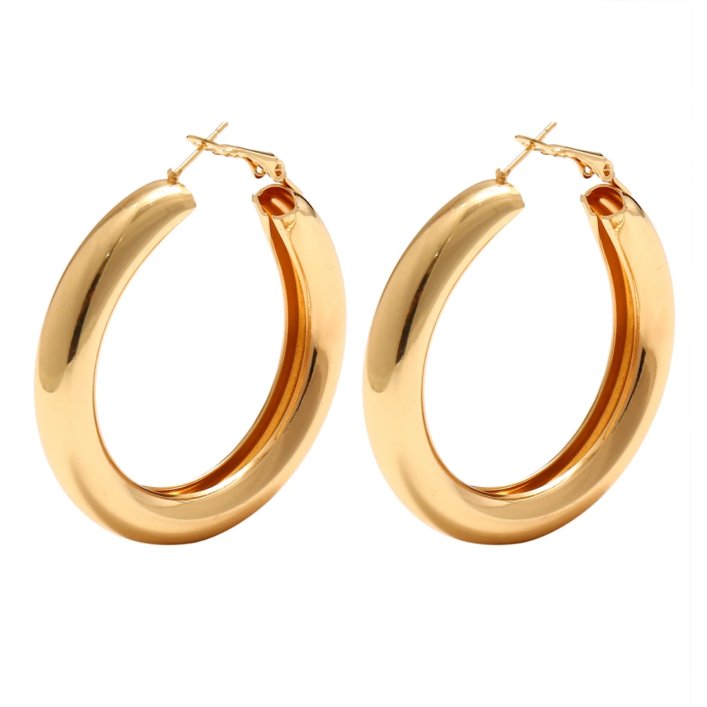 IF YOU Fashion Gold Color Punk Hoop Earrings For Women Bohemian Wide Big Round Statement Earring Vintage Jewelry Wholesale New
IF YOU Fashion Gold Color Punk Hoop Earrings For Women Bohemian Wide Big Round Statement Earring Vintage Jewelry Wholesale New