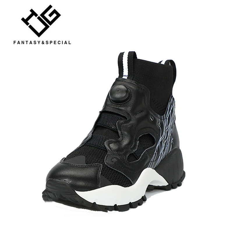 IGU Sneakers For Women Flat Casual Platform Shoes Genuine Leather Tenis Feminino Elastic Socks Women Shoes Buty Damskie Sportow
IGU Sneakers For Women Flat Casual Platform Shoes Genuine Leather Tenis Feminino Elastic Socks Women Shoes Buty Damskie Sportow