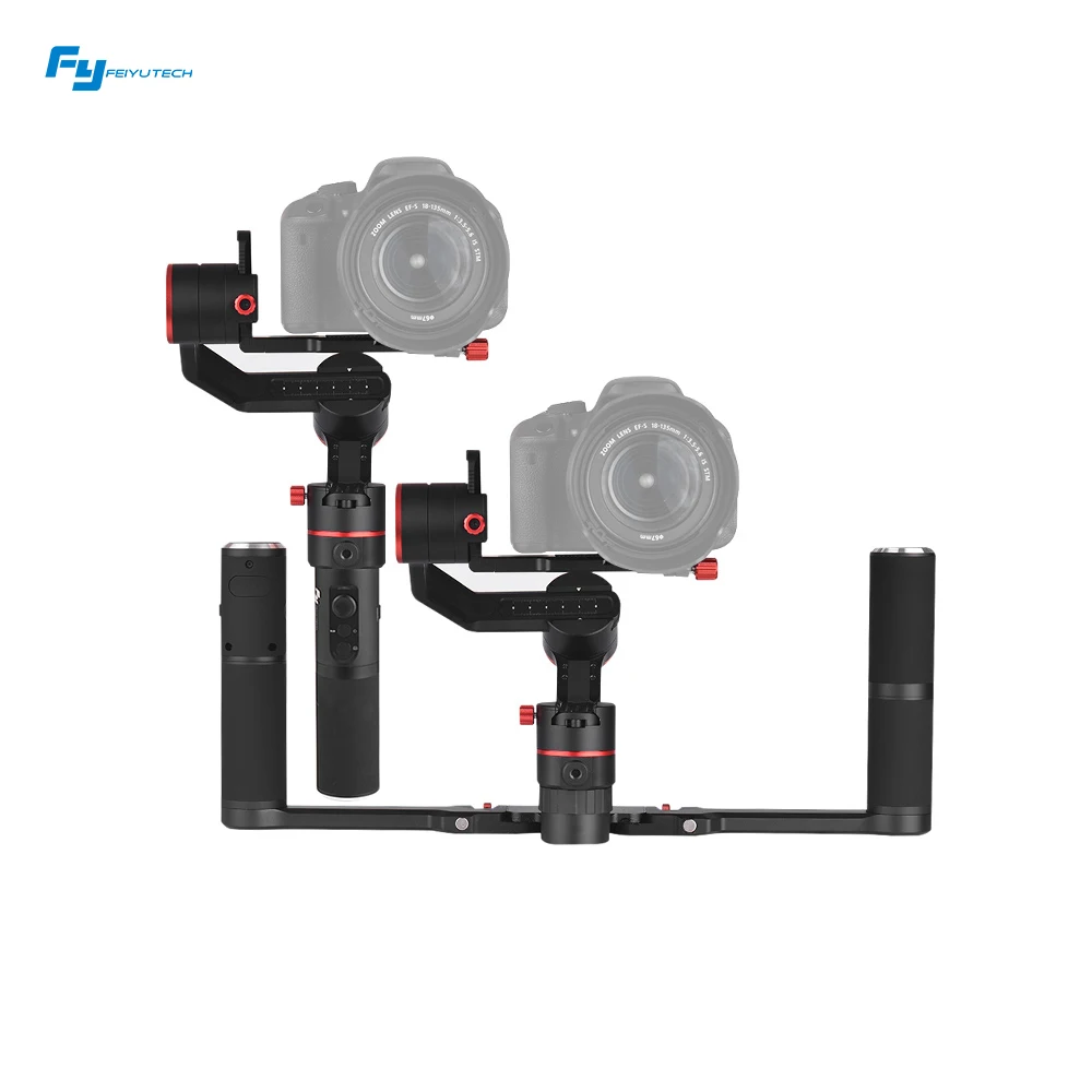 FeiyuTech a1000 Dual Handheld 3-Axis Gimbal Stabilizer Kit for Canon Sony for Panasonic for GoPro Hero for iPhone 1700g Payload
FeiyuTech a1000 Dual Handheld 3-Axis Gimbal Stabilizer Kit for Canon Sony for Panasonic for GoPro Hero for iPhone 1700g Payload