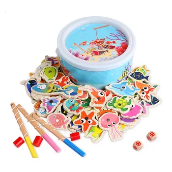 60pcs Set Wooden Magnetic Fishing Toy Game Kids 3 Rod 3D Fish Baby Educational Toys Outdoor Fun Kids Toy
60pcs Set Wooden Magnetic Fishing Toy Game Kids 3 Rod 3D Fish Baby Educational Toys Outdoor Fun Kids Toy