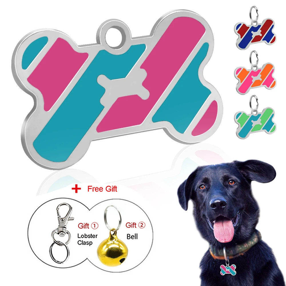 Dog ID Tag Custom Metal Pet Tags Stainless Steel Small Large Dog Collar Accessories Personalized Name Tag Plate with Bell
Dog ID Tag Custom Metal Pet Tags Stainless Steel Small Large Dog Collar Accessories Personalized Name Tag Plate with Bell