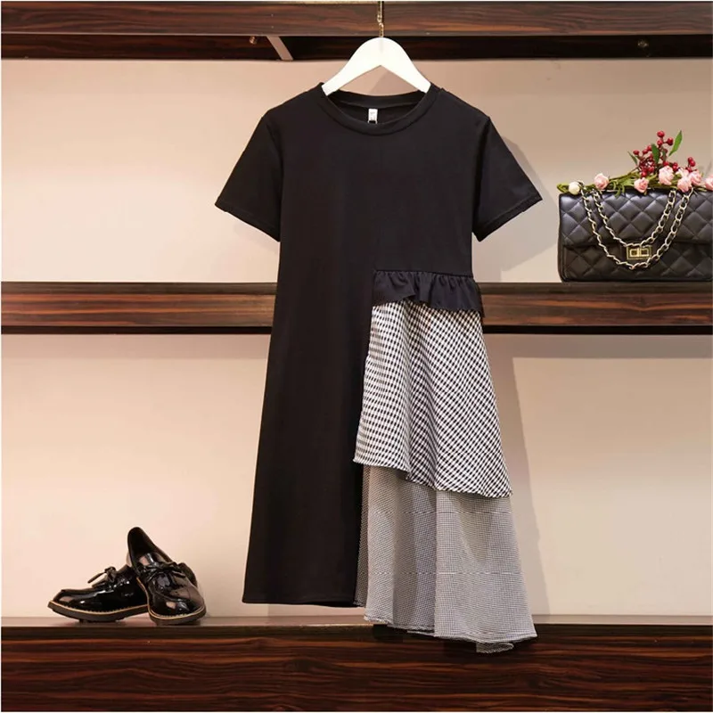 Limiguyue large size plus size women dresses vintage ruffles patchwork cotton a-line dress plaid ladies mini dress vestidos Y018
Limiguyue large size plus size women dresses vintage ruffles patchwork cotton a-line dress plaid ladies mini dress vestidos Y018