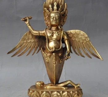 12" tibet brass Redpoll Winged Garuda Bird Mahakala Buddha Phurpa Dagger Statue
12" tibet brass Redpoll Winged Garuda Bird Mahakala Buddha Phurpa Dagger Statue