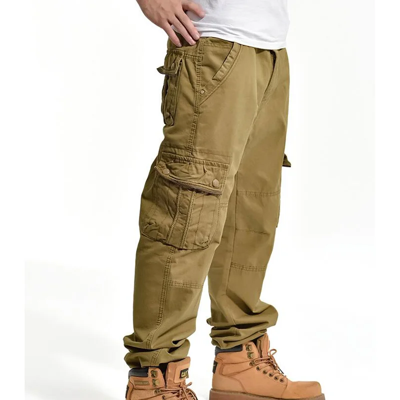 Cotton Men Cargo Pants Autumn Winter Straight overall Man Long Pants Trousers 30 32 34 36 38 AFS ZDJP
Cotton Men Cargo Pants Autumn Winter Straight overall Man Long Pants Trousers 30 32 34 36 38 AFS ZDJP