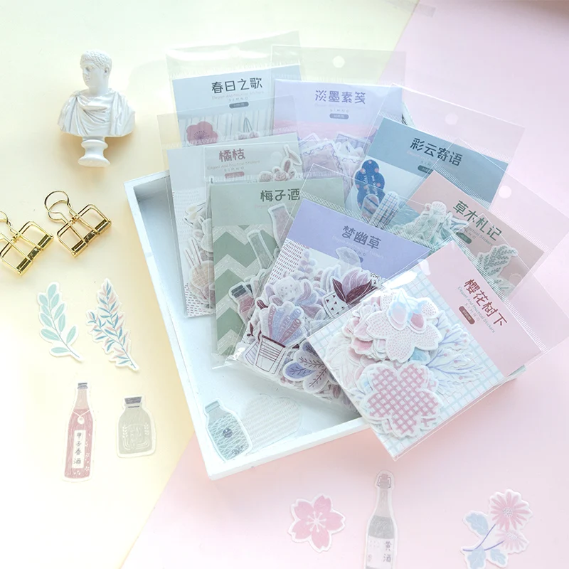 60Pcs/lot Cute Flowers Plant DIY Stickers Decorative Washi Stickers Scrapbooking Stick Label Diary Album Stickers
60Pcs/lot Cute Flowers Plant DIY Stickers Decorative Washi Stickers Scrapbooking Stick Label Diary Album Stickers