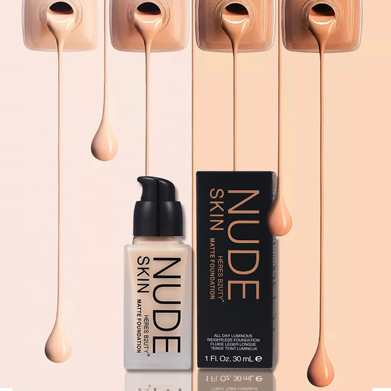 Self-Brand HERES B2UTY NEW & HOT Makeup Base Liquid Foundation Matte Concealer Oil-Control Whitening 30ml
Self-Brand HERES B2UTY NEW & HOT Makeup Base Liquid Foundation Matte Concealer Oil-Control Whitening 30ml