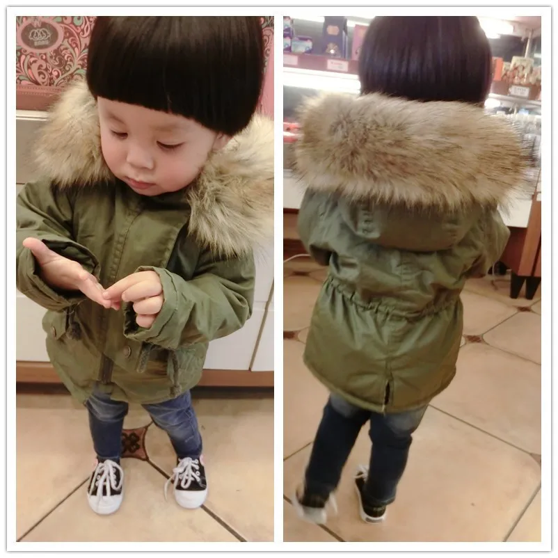 Winter Fleece Jackets for Boy Girls Trench Children's Clothing 2-6Y Fur Hooded Warm Outerwear Windbreaker Baby Kids Coats
Winter Fleece Jackets for Boy Girls Trench Children's Clothing 2-6Y Fur Hooded Warm Outerwear Windbreaker Baby Kids Coats