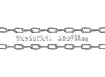 Platinum Color Brass Chains, Nickel Free, Link: about 4mm long, 2mm wide, 1mm thick
Platinum Color Brass Chains, Nickel Free, Link: about 4mm long, 2mm wide, 1mm thick