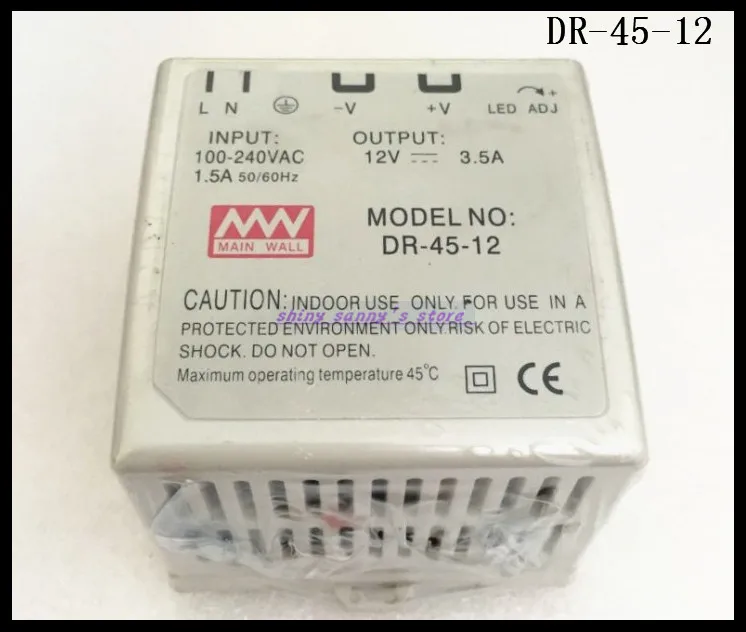 1Pcs DR-45-12 45W 12V 3.5A Ac Dc Converter Din Rail Single Output Switching Power Supply Brand New
1Pcs DR-45-12 45W 12V 3.5A Ac Dc Converter Din Rail Single Output Switching Power Supply Brand New