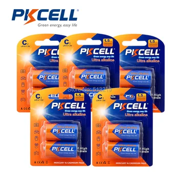 10pcs PKCELL LR14 MN1400 AM2 C size battery 1.5v Alkaline Dry Primary Batteries for Flashlight recorder radio gas stove
10pcs PKCELL LR14 MN1400 AM2 C size battery 1.5v Alkaline Dry Primary Batteries for Flashlight recorder radio gas stove