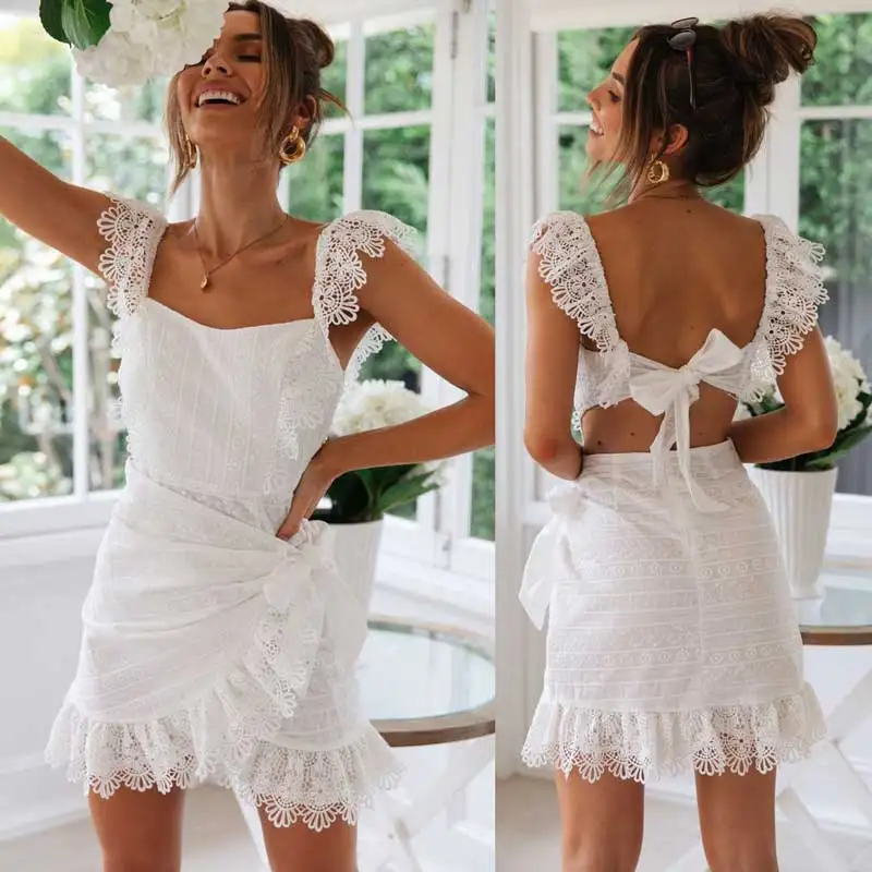 Boho Inspired embroidered white PARTY DRESS square neck frilled sleeves wrap SUMMER DRESSES tie-up back SEXY CHIC WOMEN DRESS
Boho Inspired embroidered white PARTY DRESS square neck frilled sleeves wrap SUMMER DRESSES tie-up back SEXY CHIC WOMEN DRESS