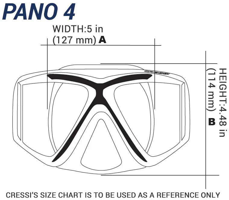 Scuba Mask Size Chart