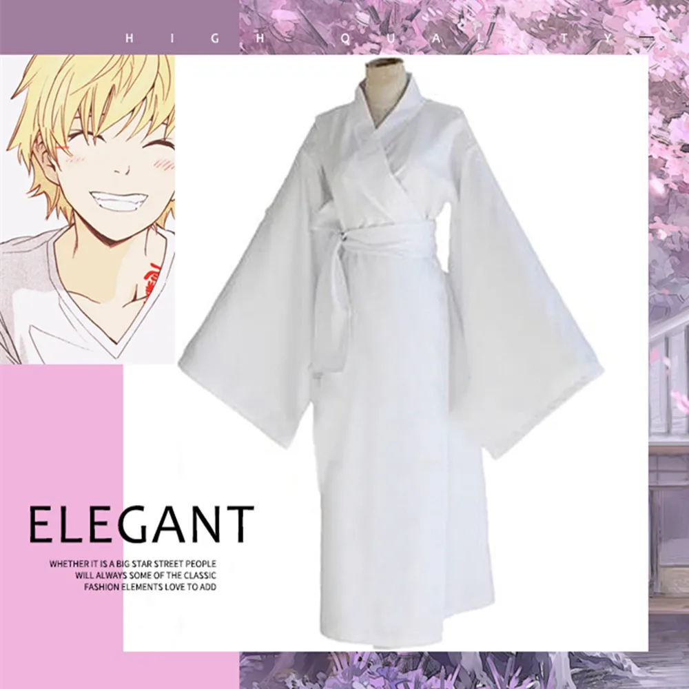 Halloween Noragami Yato Cosplay Costumes Men and women stage costumes Yato Kimono Bathrobe combat gear cloak and trousers
Halloween Noragami Yato Cosplay Costumes Men and women stage costumes Yato Kimono Bathrobe combat gear cloak and trousers