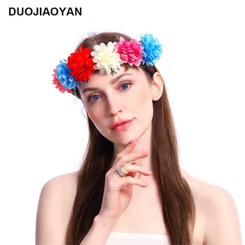 DUOJIAOYAN 2019 The New Fabric Bright Color Hair Band America Wreath Garland Party Hair Accessories Floral Headwear Flower Crown 
DUOJIAOYAN 2019 The New Fabric Bright Color Hair Band America Wreath Garland Party Hair Accessories Floral Headwear Flower Crown