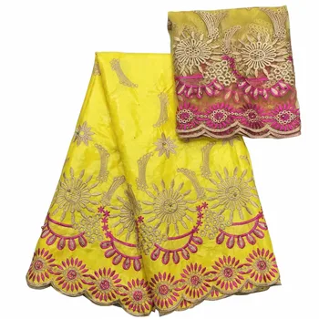 Embroidered bazin riche getzner with tulle lace fabric African Bazin fabric for women/man dress JA27-2
Embroidered bazin riche getzner with tulle lace fabric African Bazin fabric for women/man dress JA27-2