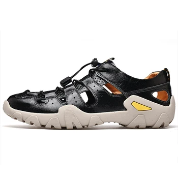 2019 New Summer Men Genuine Leather Trekking Sandals Outdoor Soft Comfortable Beach Sandals Wading Quick Dry Cave Shoes
2019 New Summer Men Genuine Leather Trekking Sandals Outdoor Soft Comfortable Beach Sandals Wading Quick Dry Cave Shoes